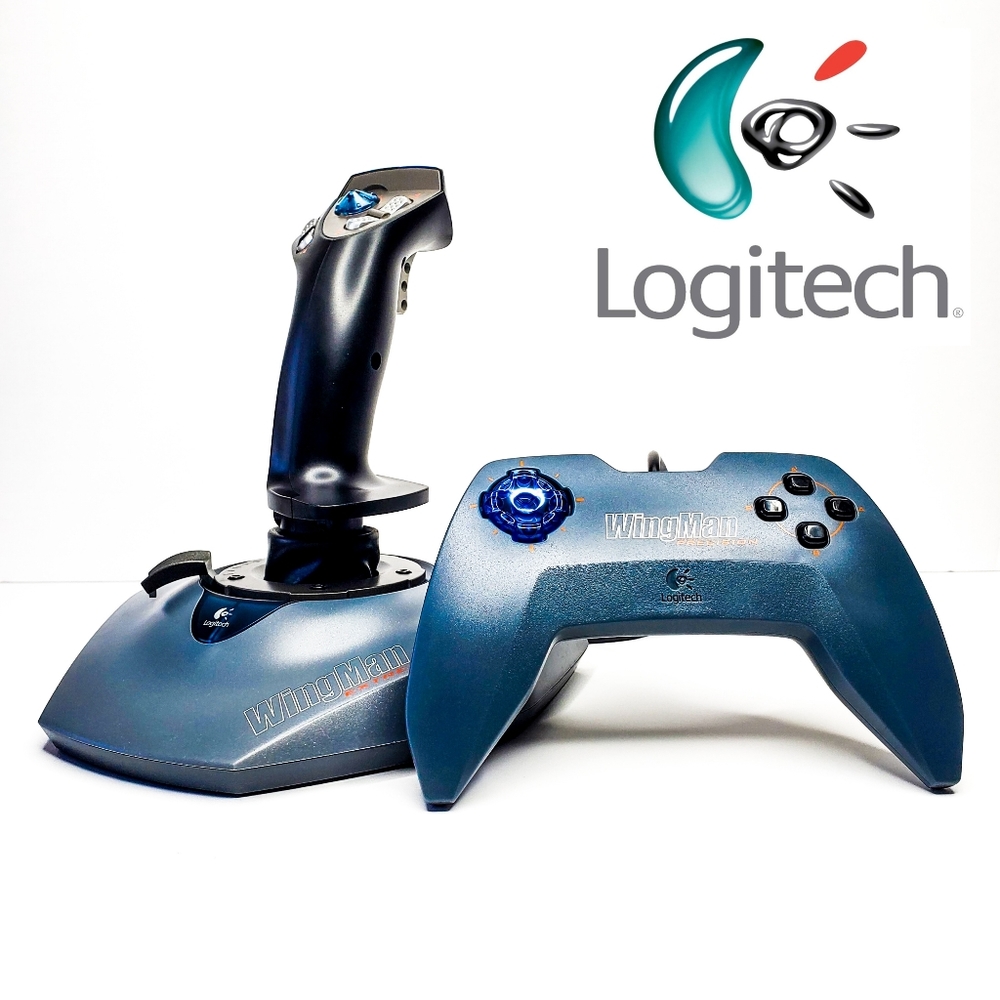 Logitech WingMan Extreme Digital 3D Joystick J-ZA10 Precision Gamepad PC Bundle